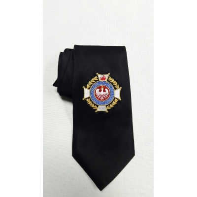 Krawat OSP z logo ZOSP RP